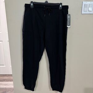 NWT Daisy Fuentes Black Fit Jogger Pants
